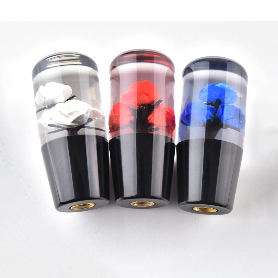 汽车改装水晶玫瑰亚克力排挡杆