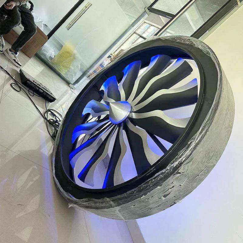 ED飞机引擎22.5m风扇灯1.LED飞机m1.5m复古工舞业风扇L灯2m台背景