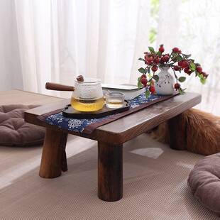 实木飘窗小桌子榻榻米茶几日式家用矮桌窗台桌可移动茶台禅意炕桌