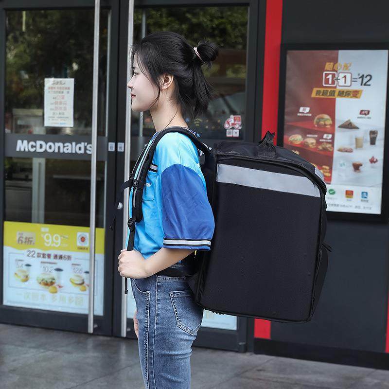 外卖箱送餐箱冷保温双肩黑外17607978色蛋糕配送箱披藏萨送包摆冰图片
