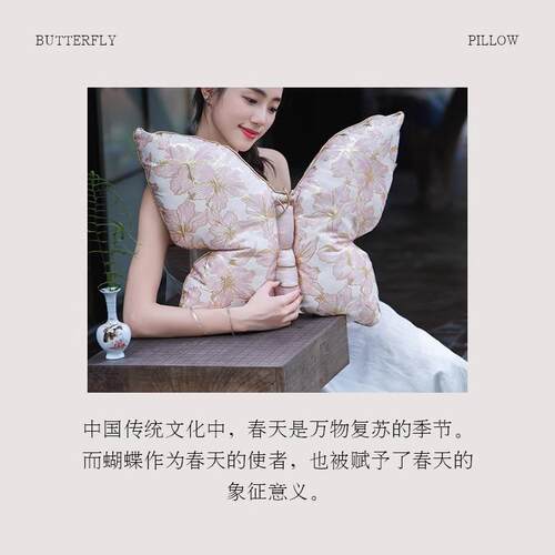 古新中式蝴异形抱枕法轻奢靠垫套客厅20241212沙发中风蝶不规则式