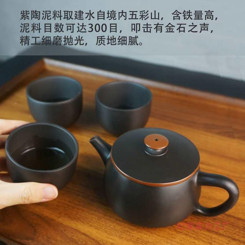 云南ltao1027建水紫陶汉瓦壶瓢西施紫式陶壶紫砂壶号纯大手工石家