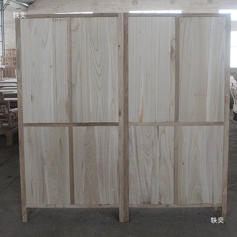 老榆木书柜白茬白胚毛坯仿古玻璃柜中式实木书架书橱展示柜家具