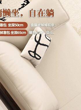 大公象耳沙发小户型家用发寓出租屋客厅简约风布朵艺直排沙ZOM猫