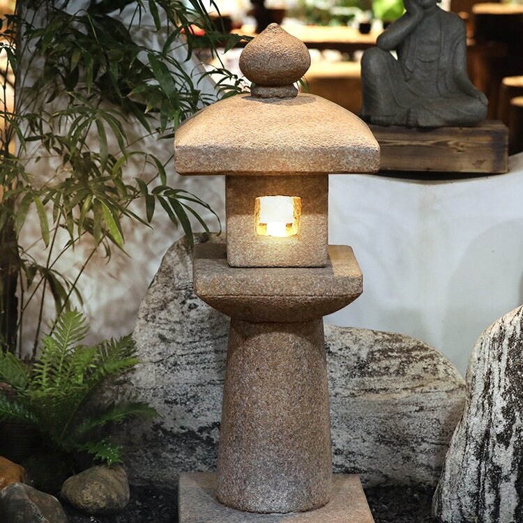 太阳能户外庭院石灯笼草坪灯