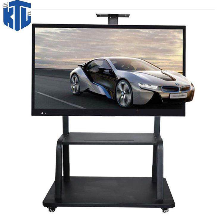 幼儿园教学液晶多媒体电视触摸一体机会议室展示移动落地支架推车