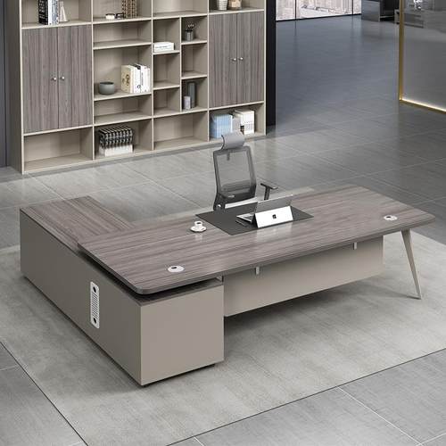 2021新款现代简约老板桌时尚经理桌主管桌办公桌椅组合办公家具