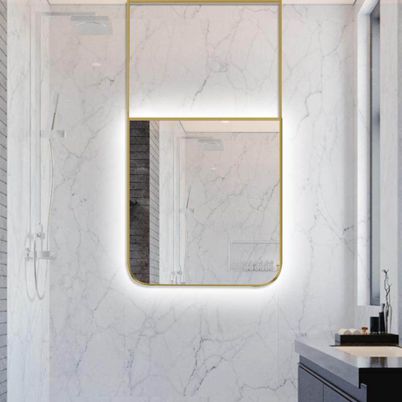 卫生间发光吊镜悬空金属框天花板长方形镂空带灯酒店民宿浴室镜子,节庆用品/礼品,新娘配件,淘宝优惠券,粉丝福利购,淘宝优惠卷