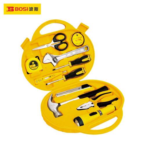 波斯工具12件家用组套圆形家庭应急套装水电维修工具BS511012
