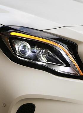 奔驰GLA大灯奔驰GLA200220260改装高配双光透镜全LED大灯总成