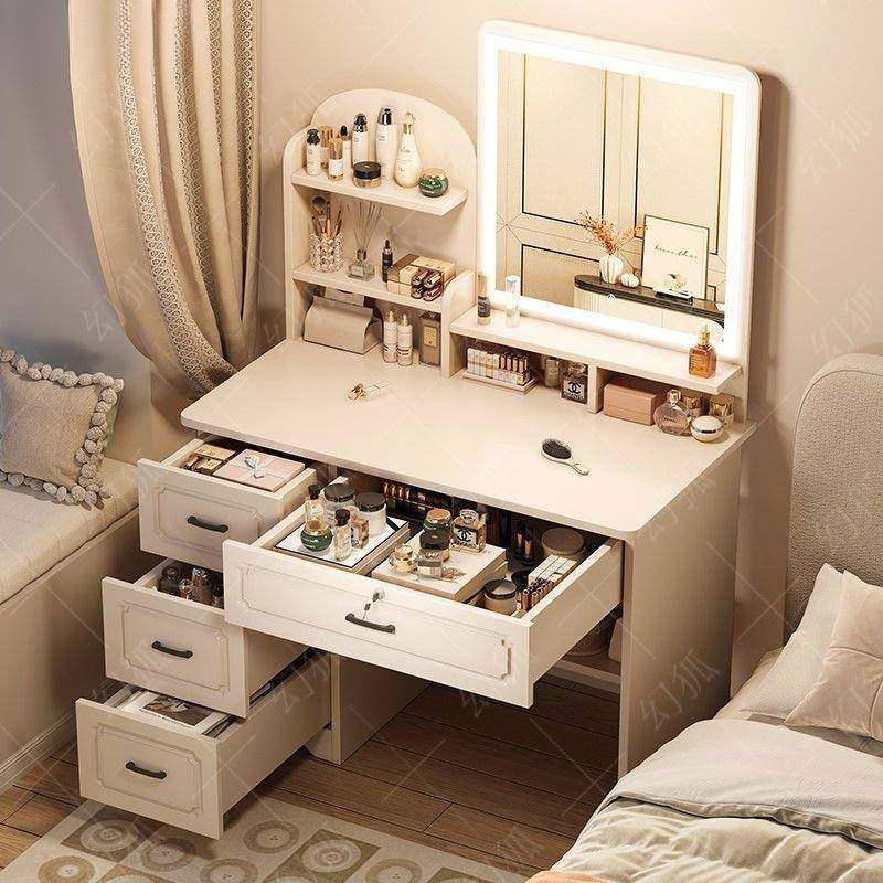 卧室梳妆台简约现代小户型化妆台学习书桌收纳一体欧式化妆桌家用,节庆用品/礼品,新娘配件,淘宝优惠券,粉丝福利购,淘宝优惠卷