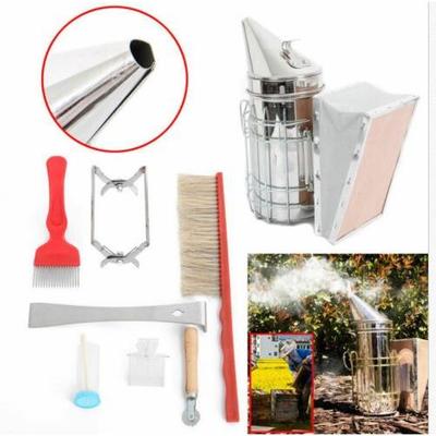 8件套（钢喷红扫扁巢夹红把钢针铲大平板浅蓝瓶夹子王笼手埋）