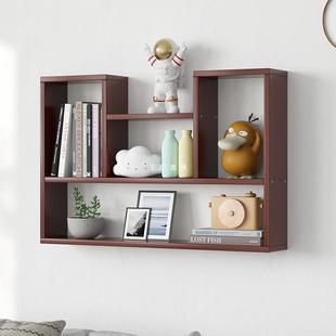 墙上置物架书架墙面装饰木板好物墙壁吊柜挂墙宿舍床头卧室收纳架