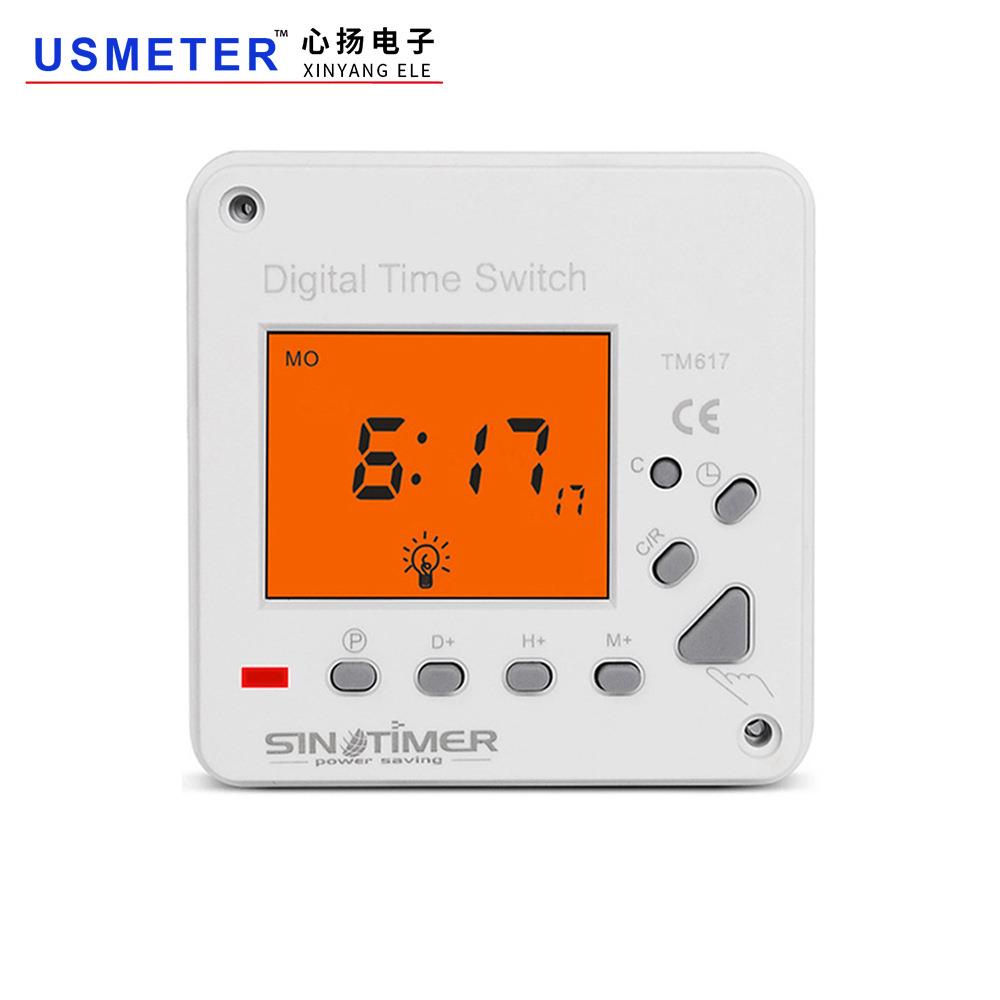 TM617超大屏带背光微电脑定时开关全自动路灯广告时间控制器