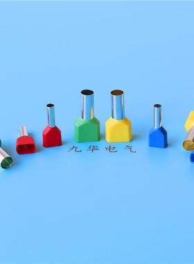 TE6014欧式管形预绝缘端子TE10-14针管型铜线耳TE16-14管型接线鼻