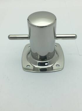 不锈钢316揽桩十字揽桩重型系绳柱130mmx95mm游艇船用五金