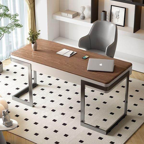 复古风实木办公桌意式极简胡桃色电脑桌轻奢风创意书房书桌椅组合,畜牧/养殖物资,畜牧/养殖器械,淘宝优惠券,粉丝福利购,淘宝优惠卷