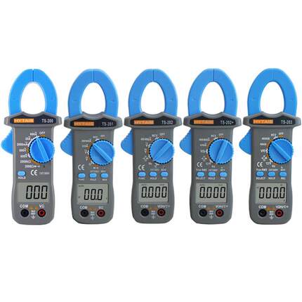 泰圣TS200钳形万用表201钳型电流表TS202+卡钳表TS203交直流钳表