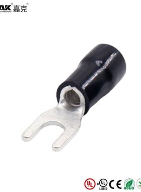 SV3.5-4预绝缘叉形端子U型M4叉紫铜冷压接线端子Y型有认证KST