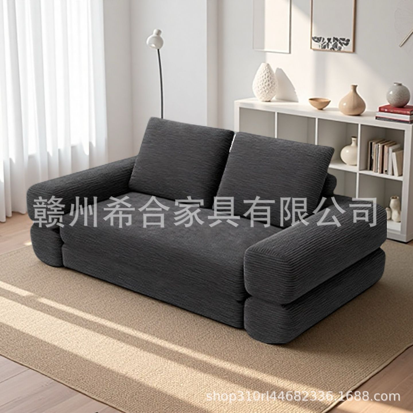 小户型三合一折叠双人沙发床