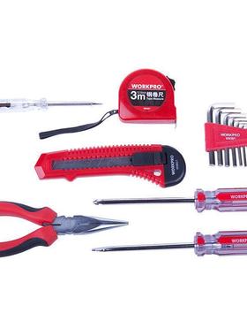 SHEFFIEL套D/钢盾1件套4工具组拉链工具组套钳子包扳ABC手卷尺W12