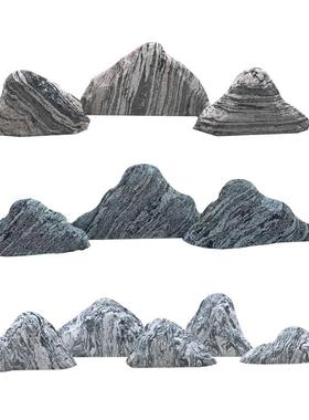 雪然石切片合景观石室内枯山浪水庭院组造景户外园林大型天泰BMH