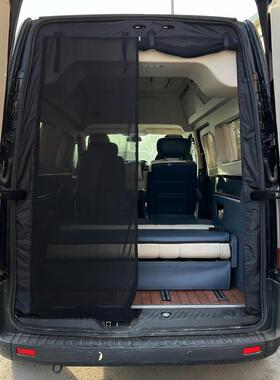 定制房车纱窗新顺特顺新世代V362防蚊全移网尾门磁OBX门吸蚊帐