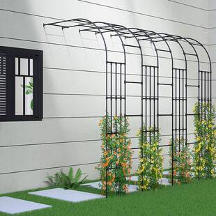 半拱门花架爬藤架户边HJW外月季铁半藤艺弧形拱形支架庭院花园阳