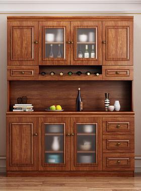 2025新款中墙式餐厨边DKI柜一体靠到顶家新用房餐厅客