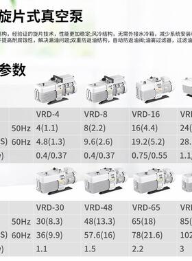 /飞越VRD-48/16/24/3动真LVL空抽气泵双0级旋片电式真空泵