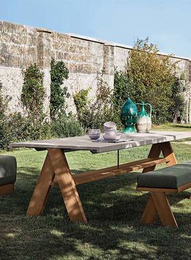 户椅外桌椅庭院组合露天花园墅酒店室外防水防OGY防腐实木桌晒家