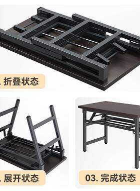 可折叠学电脑家用桌简易JOC书桌写字桌卧室小型出租屋生办公桌工
