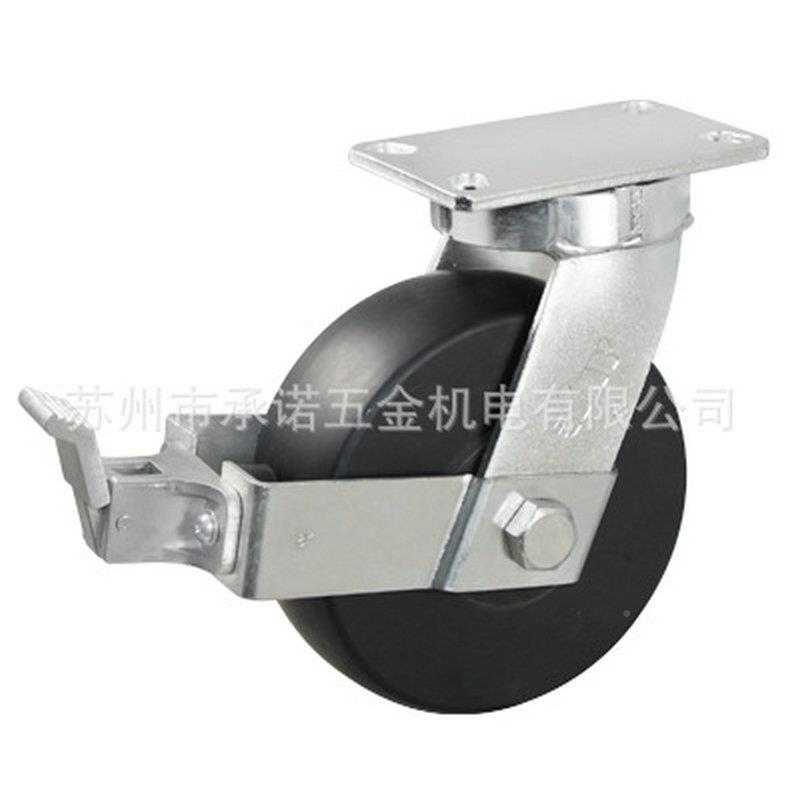 重载型重JFV8龙寸1012寸黑色MC尼万寸向轮载1.8吨重型脚轮设备轮