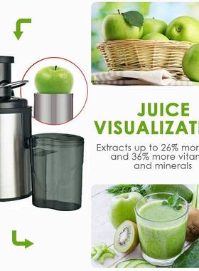 LIC榨汁机口径家原用自动渣分离汁汁机鲜榨免滤橙汁水小果机破壁