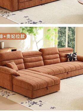 雪尼尔绒BMP贵妃沙床多功发能一拉体两用二一小户型合可储物抽式