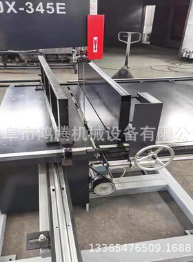 鸿腾木工345346带锯机加滑轨推台木工带锯机质保一年省电