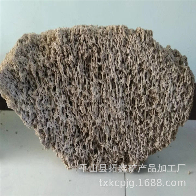 拓鑫批发盆景吸水石大小规格黄色软料吸水石麦管石上水石