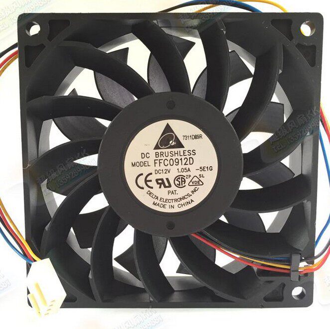 台达台达FFC0912D902512V1.05A9CM9厘米4线PWM暴力机箱风