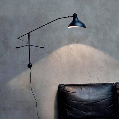 法式复古Mantis摇臂长杆设计师灯具创意简约书房灯客厅卧室壁灯灯