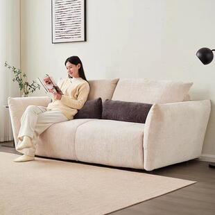 北欧高端沙发床可折叠多功能两用带床垫客厅书房小户型轻奢奶油风