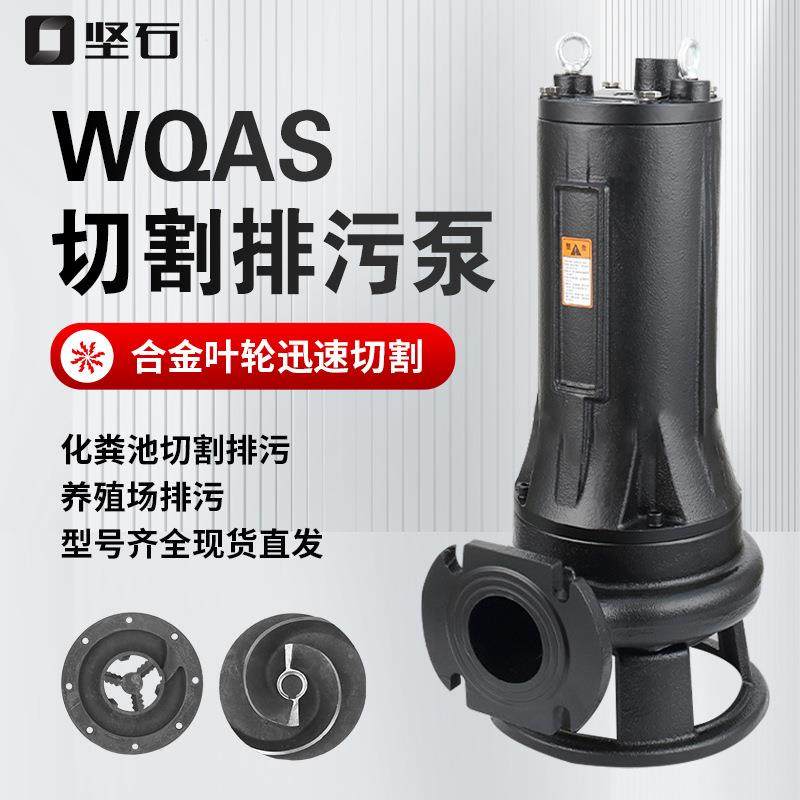 WQAS污泥切割泵垃圾场生活污水处理大流量高扬程潜水切割排污水泵,机械设备,其他机械设备,淘宝优惠券,粉丝福利购,淘宝优惠卷