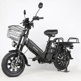 新型双电池16寸MonsterPRO电动自行车快递送餐助力车锂电踏板车