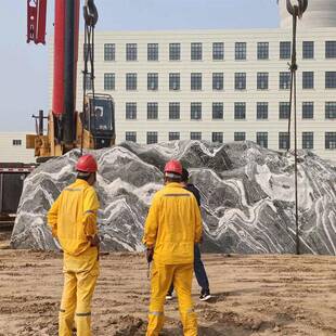 大石头原石刻字景观石头摆件园林假山庭院风景石雪浪泰山门牌石