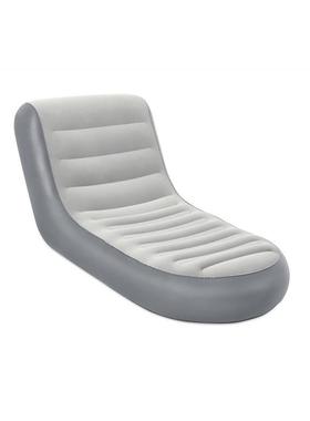 Bestway75064单人植绒躺椅爆款充气沙发休闲舒适植绒家居户外