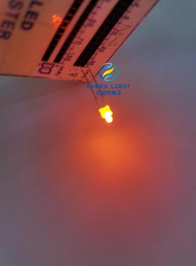 高亮橙发橙LED小奶嘴LED2MM橙色发光二极管橙光F2MM橙灯LED