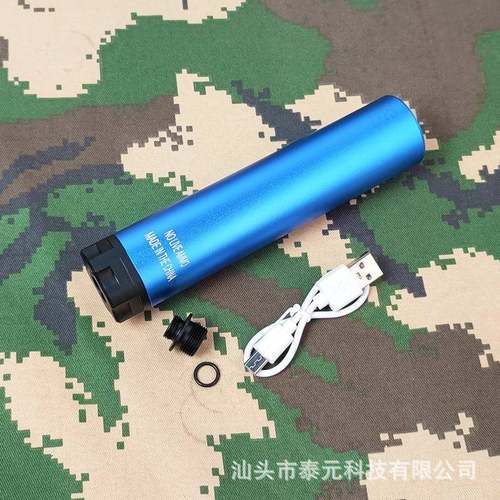 闪光玩具蓝罐长款彩虹夜光消多彩喷火夜光弹道14逆牙螺纹接口