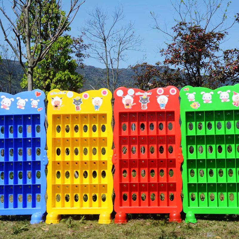 幼儿园毛巾架/儿童口杯毛巾双用架/塑料毛巾口杯架