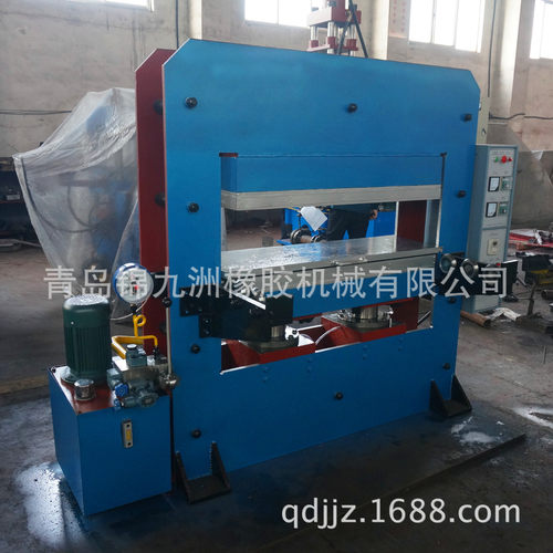 青岛框架式长条热板硫化机 120t半自动双缸框式硫化机