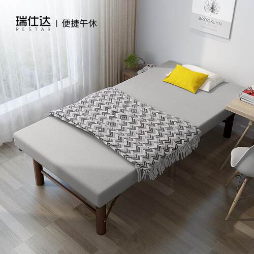 瑞仕达折叠床家用拼床单人椰棕加高加厚午休午睡床陪护床酒店加床