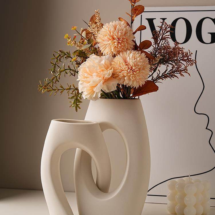 ∂创意陶瓷花瓶感小众轻奢客厅餐桌仿真干花束家居装饰摆件摆设,纺织面料/辅料/配套,纺织机械配件,淘宝优惠券,粉丝福利购,淘宝优惠卷